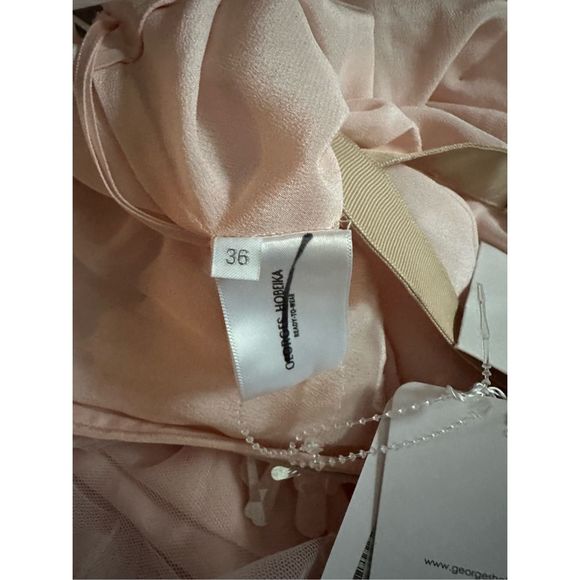 GEORGES HOBEIKA Beaded Tulle Illusion Dress - Picture 11 of 12